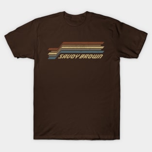 Savoy Brown Stripes T-Shirt